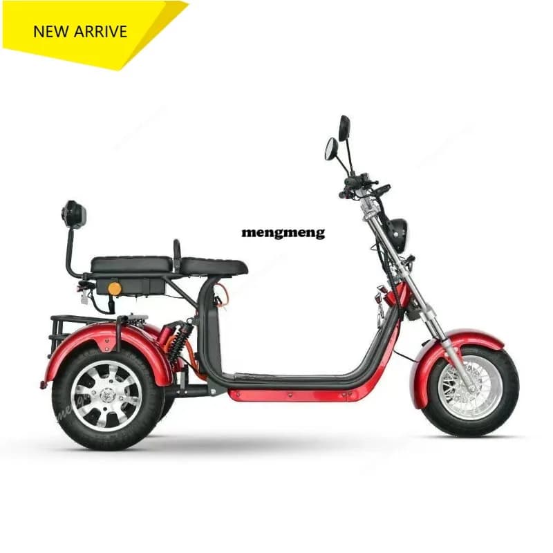 Electric Tricycle Three Wheel Electric Scooter With Passenger Seat  Tricycle Chopper Scooters