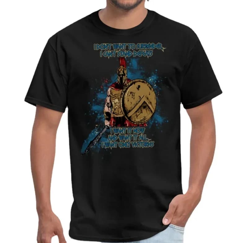 Spartan Warrior Way of Life Included Hard Training T-Shirt 100% Cotton O-Neck Short Sleeve Summer Casual Mens T-shirt Streetwear