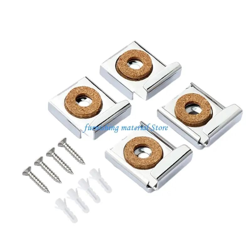 Y5GD Heavy Duty Glass Mounting Brackets 4pcs Suitable For Dry And Wet Environment