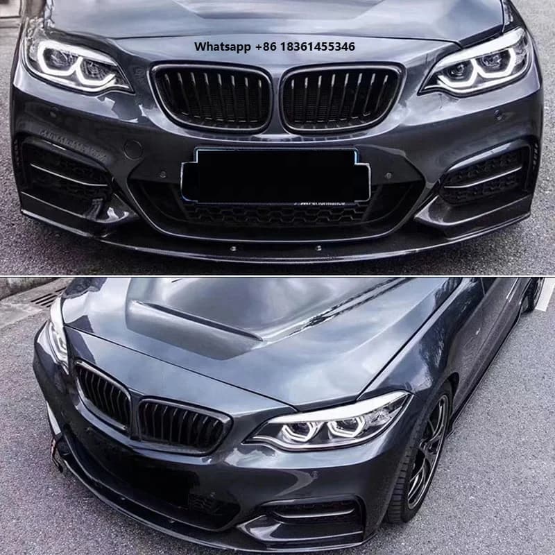 High Quality ion PP Car Bumper FOR 2 Series F22 Upgrade MT Style Front Bumper Car Body Kit Norsen