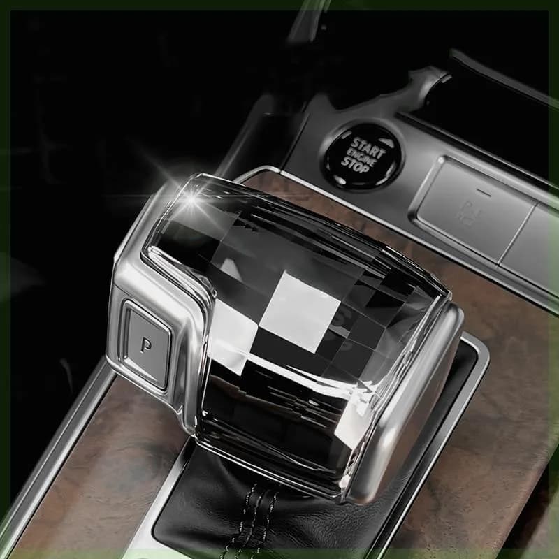 Crystal Gear Shift Knob Cover Trim Car Accessories Protector Head For Audi LHD A4L A5 A6 A6L A7 A7L A8 A8L Q7 Q8 Q5L 2019-2022