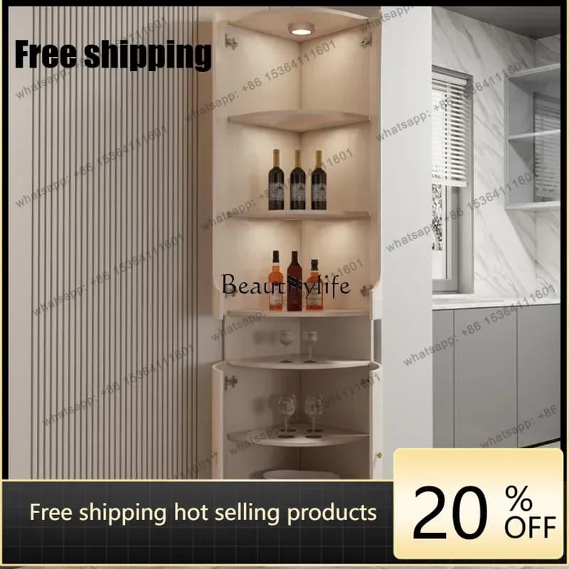 Factory Direct Light luxury corner wine cabinet rack