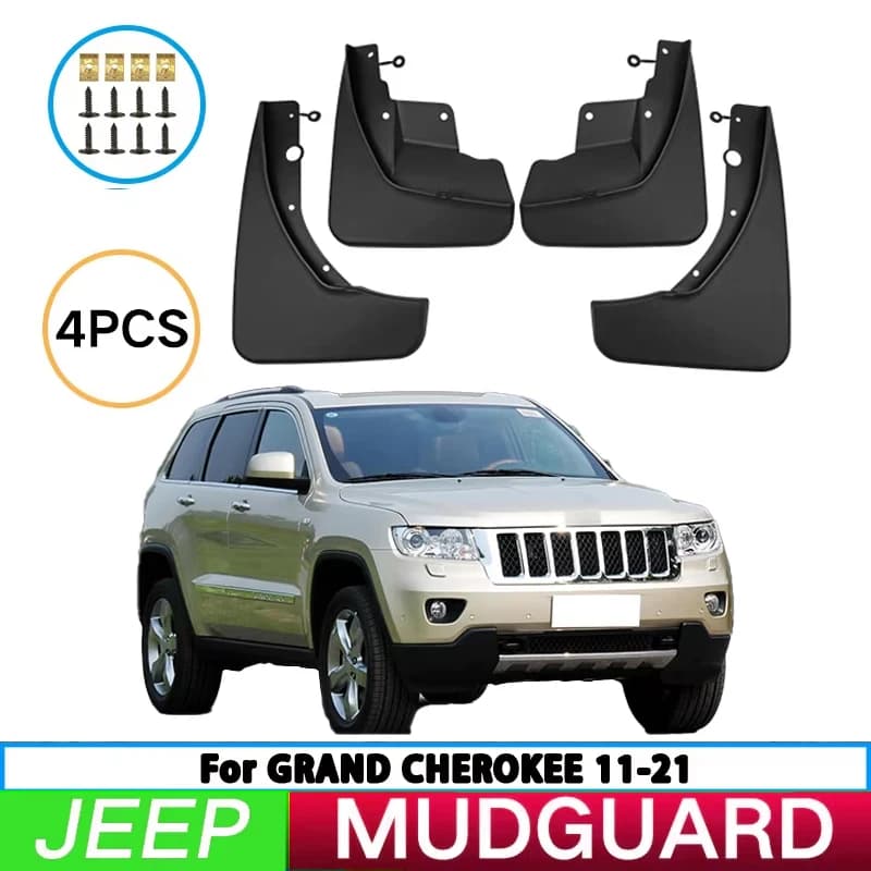 For Jeep Grand Cherokee Grand Cherokee 2011-2021 Car Tire Fender Splash Guard Front Rear Wheel Fender Auto Parts 4pcs
