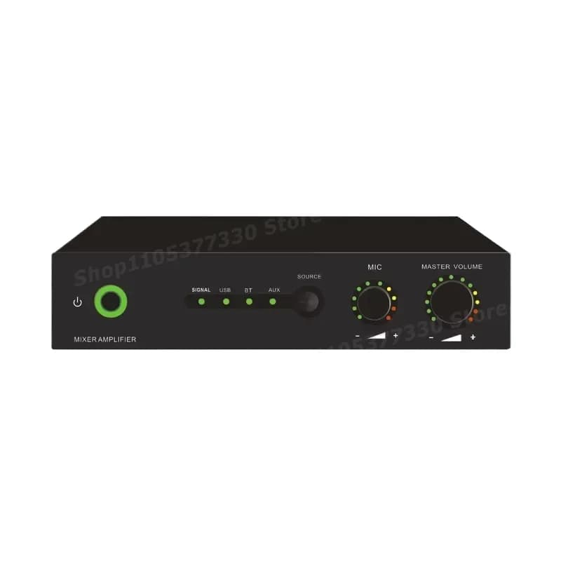 AI280 Mini Digital Power Amplifier 2X80W Commercial Multimedia Amp Metal Housing 10K Input Impedance Low Distortion