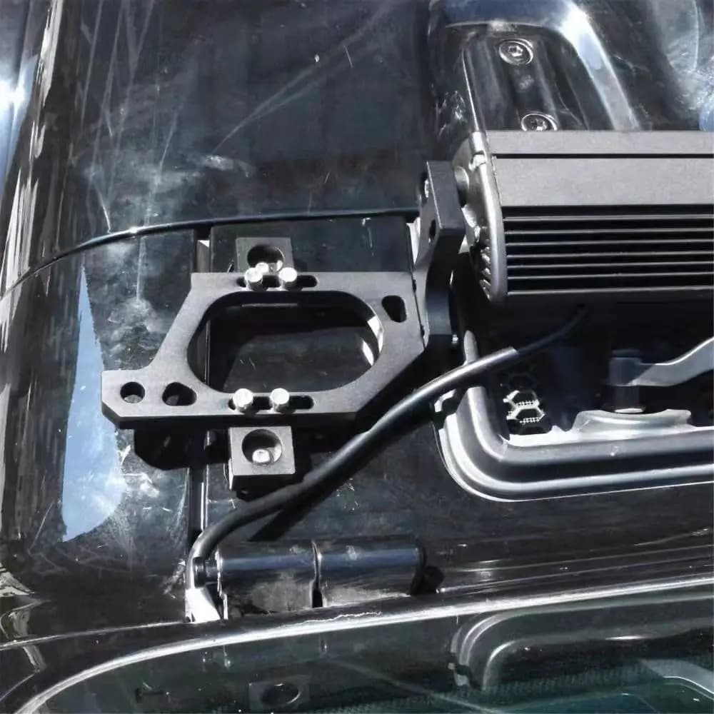 Lantsun JL1124-2 2PCS A-pillar Spotlight Bracket Lamp Holder Led Light Bar Mounting Bracket For Jeep Wrangler JL 2018+ JT2021+
