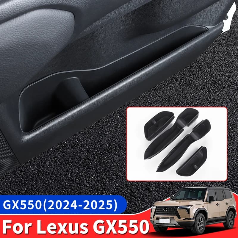 For 2024 2025 Lexus GX550 GX550h Car Door Storage Slots Silica gel pad,Upgraded Accessories gx 550 Interior  Modification Tuning
