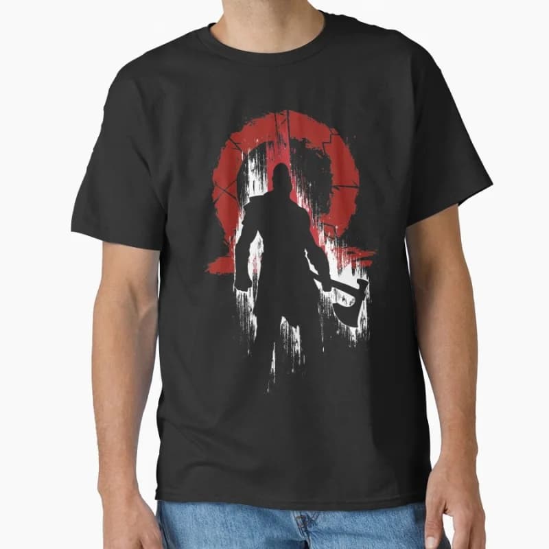 Kratos Silhouette ghost of sparta Spartan warrior helmet ancient greece this is sparta T Shirt Large size Adult tops S-6XL