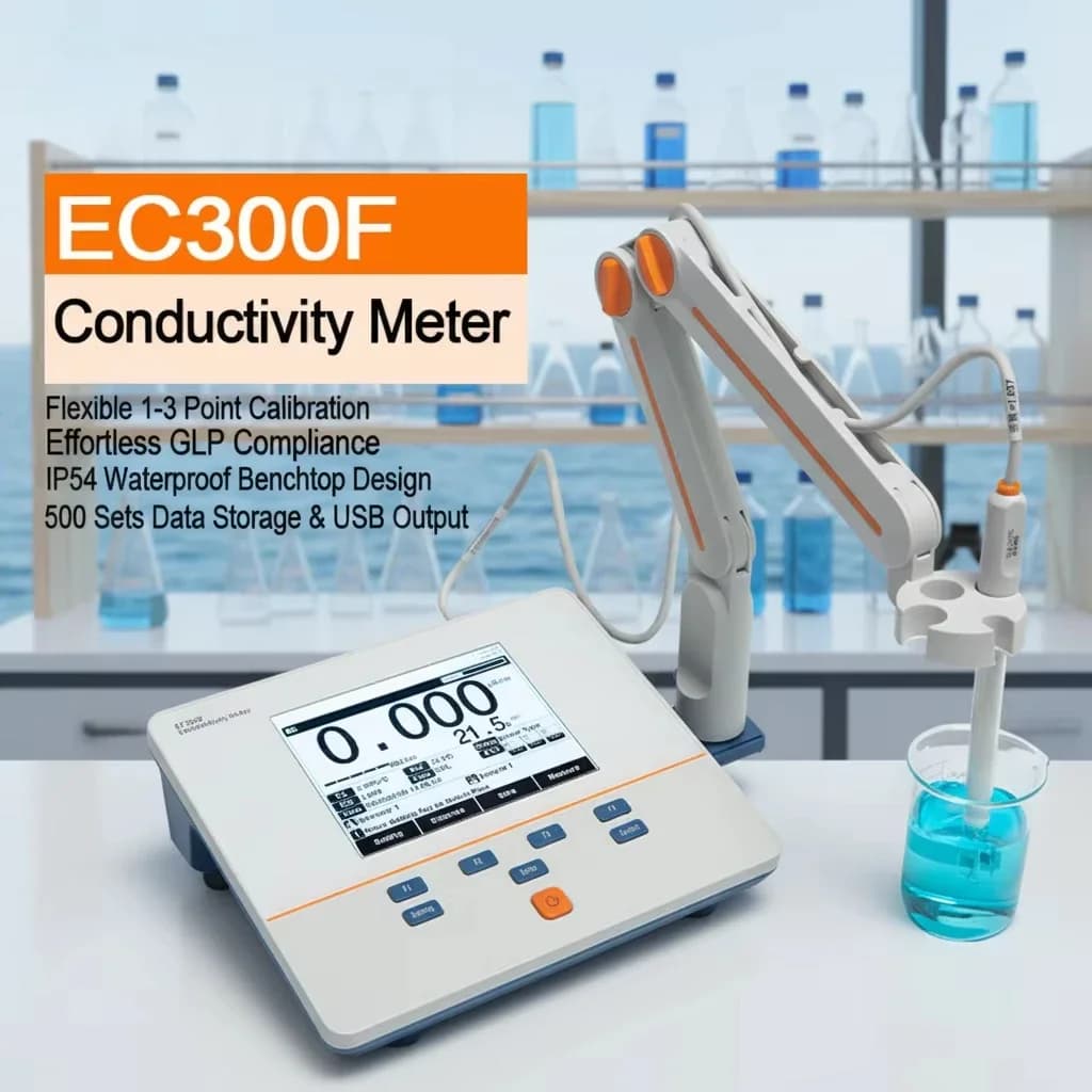 EC300F Accurate Smart Conductivity Meter High Accuracy TDS Salinity Temperature Meter for Seawater Salinity test
