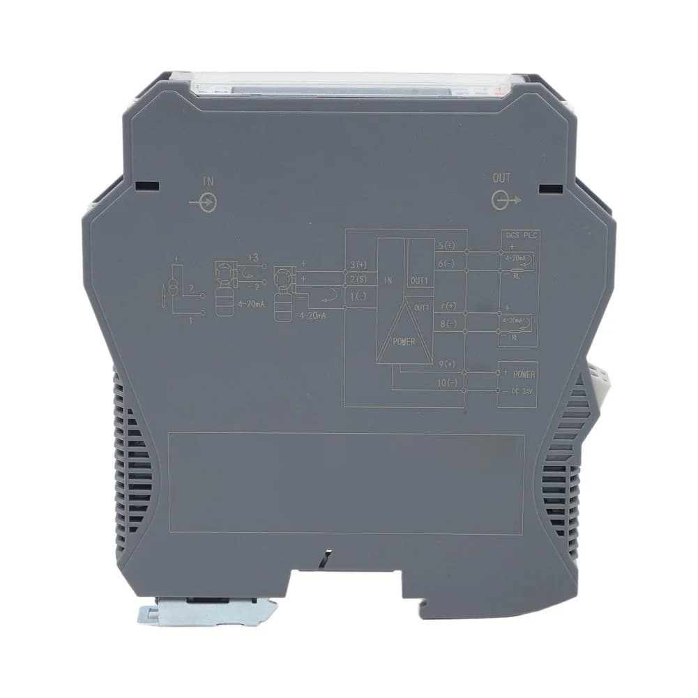Industrial 4-20mA to 0-10V Signal Isolator with 1 Channel Configuration and DC15-36V Power Supply for DIN Rail Enclosures