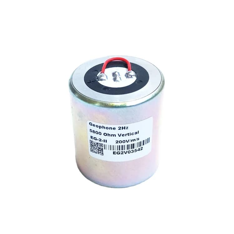 High Sensitivity 200 V/m/s Vertical Geophone 2 Hz Microseismic Monitoring EG-2-II Low Frequency Seismic Sensor 2Hz Geophone