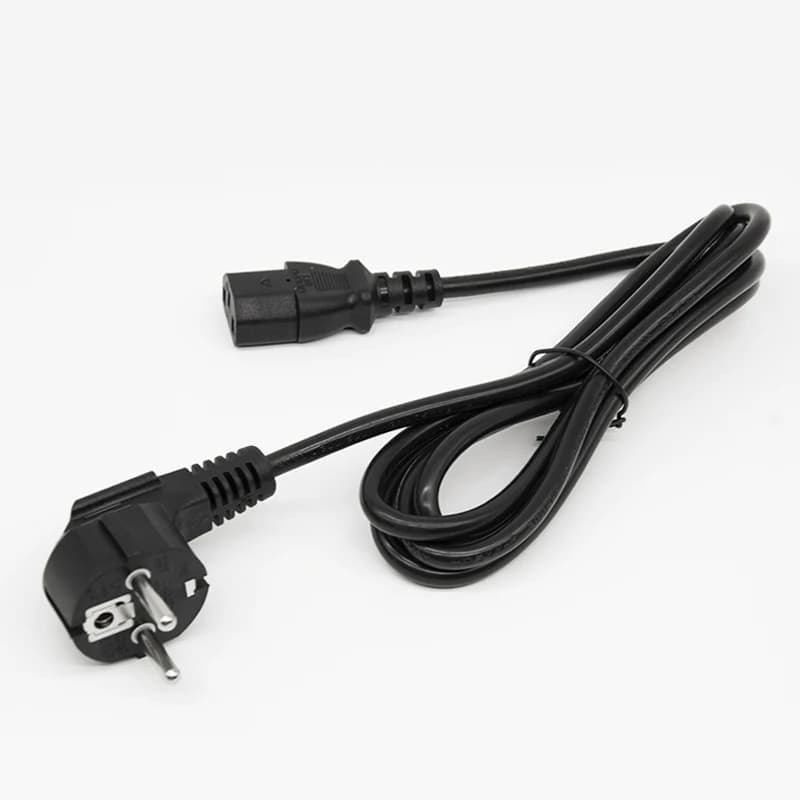 3pcs European Standard CEE 7/7 Schuko to C13 3-Pin Power Cord 16A AC Extension Cable for Computer IEC Female End Type