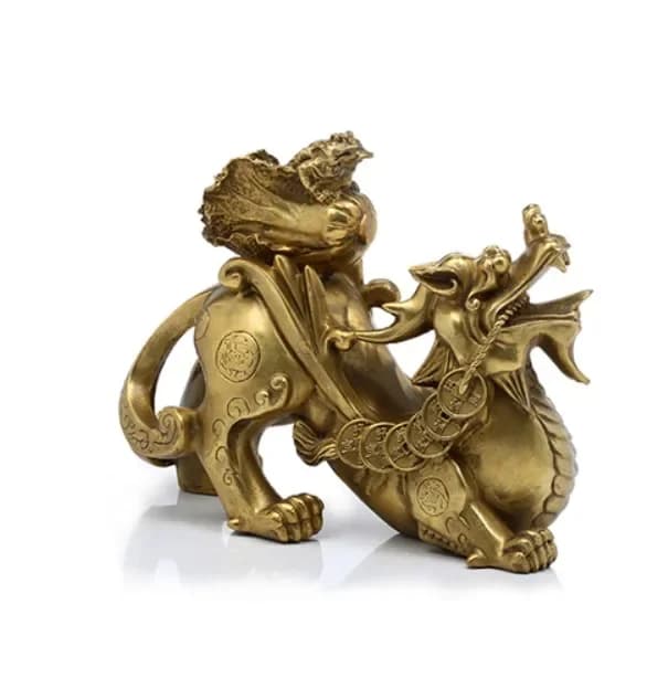 Copper brave coins toad ingot cabbare decoration lucky