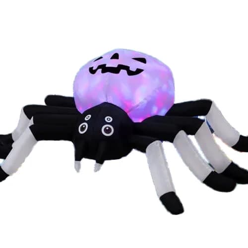 Halloween Spider Magic Light 5 FT Width LED Outdoor Decorations for Yard Garden Lawn Parties