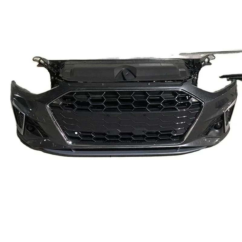 Car Bumper Low and Cheap for  2020-2023 A4 Front Assembly  Front Expense Bar Assembly  Electronic Fan, Radiator