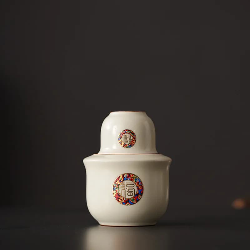 Household hot wine jug Yellow wine Baijiu sake cup wine set