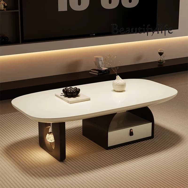 BJ Moving Designer Coffee Table Decoration Luxury Modern Side Table Living Room Storage Drawers Meubles Chinese Style Furniture