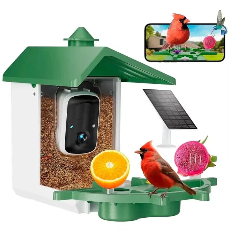 Bestseller artificial intelligence birding and feeding features smart solar high definition camera outdoor bird feeder