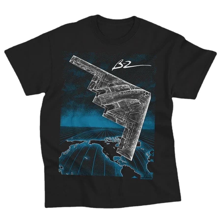 Creative Design B-2 Ghost Stealth and Strategic Bomber T-Shirt. Summer Cotton Short Sleeve O-Neck Mens T Shirt New S-3XL