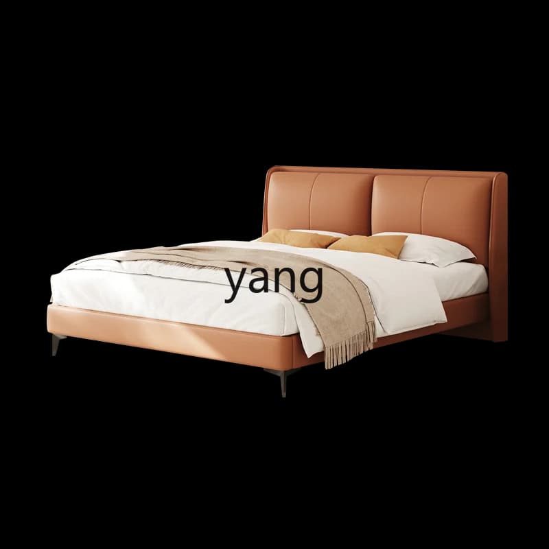 LMM modern simple leather soft bag bed spot quick delivery wedding bed