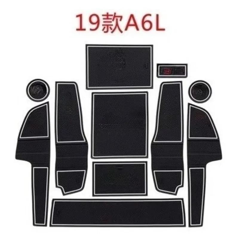Car Door Groove Mat Cup Mat for Audi Q5L A6L Q3 Q5 2005-2022 Center Console Storage Box Mats Auto Gate Slot Cup Holder Pad
