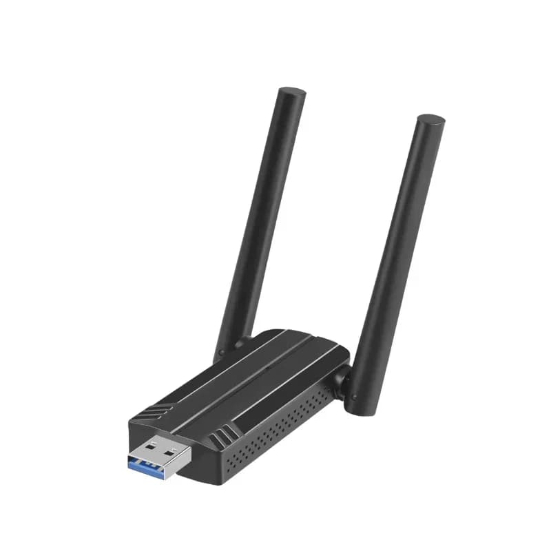 1800M dual-band USB WIFI6 5g network interface card with receiver antenna and transmitter stock