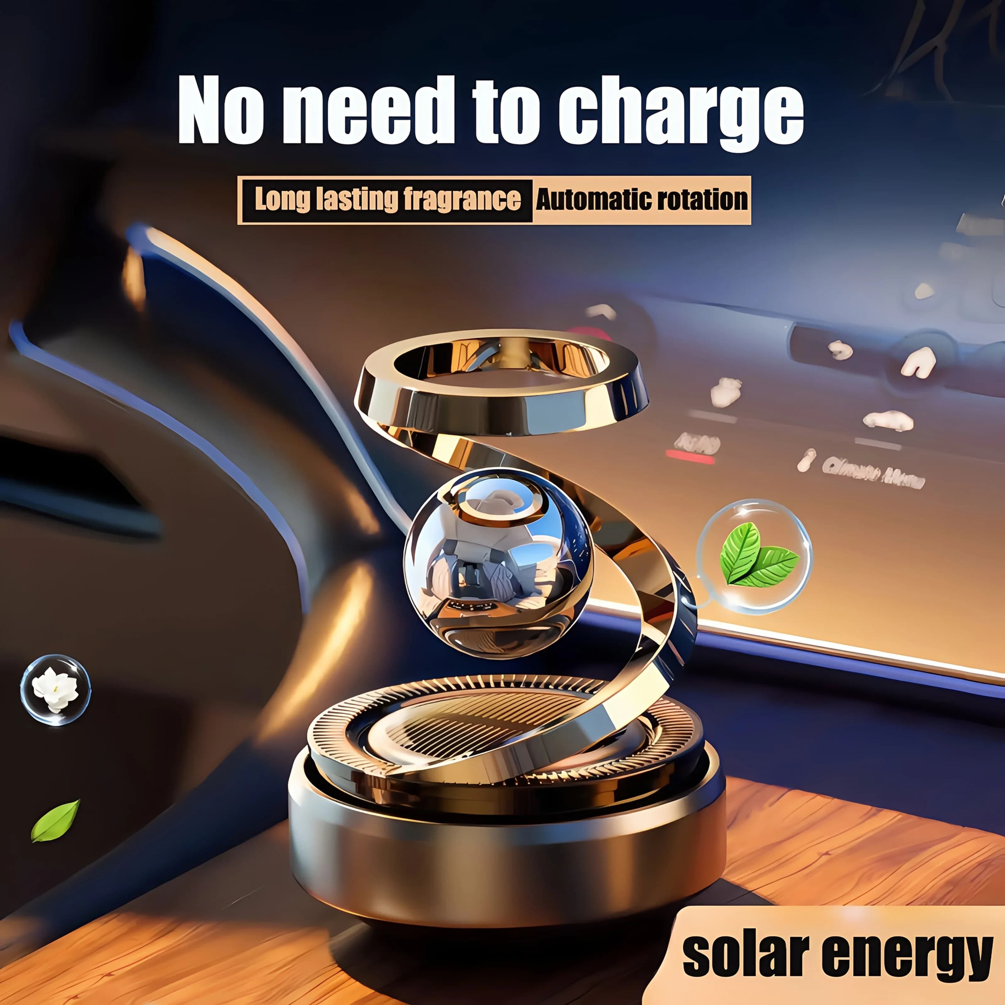 Starry Sky Solar-Powered Car Air Freshener  Long-Lasting Fragrance, Stylish Design, Premium Car Perfume | Ideal Gift & Festive