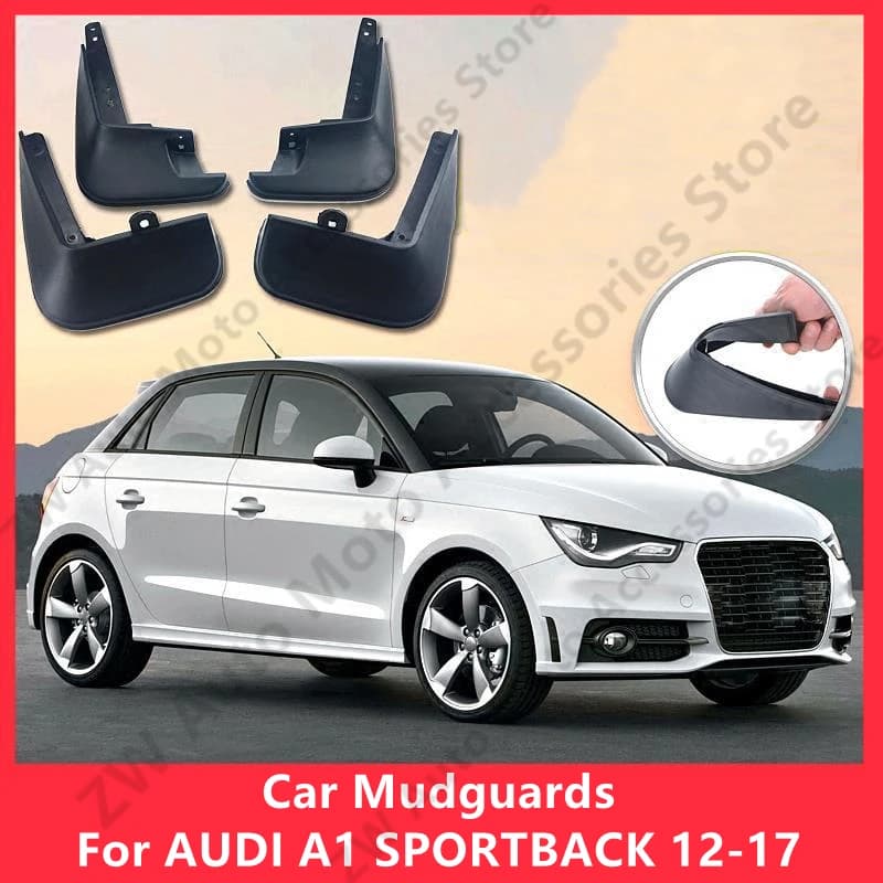 Car Mudguards For AUDI A1 SPORTBACK 12-17 Mud Guards Fender Flare Mudflaps Exterior Parts Auto Accessories Refit