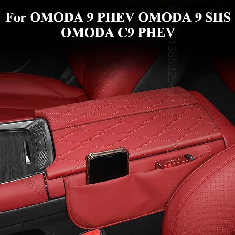 For OMODA 9 PHEV OMODA 9 SHS OMODA C9 PHEV 2025 Armrest Box Height Pad Special Central Elbow Support Tissue Box Storage Box