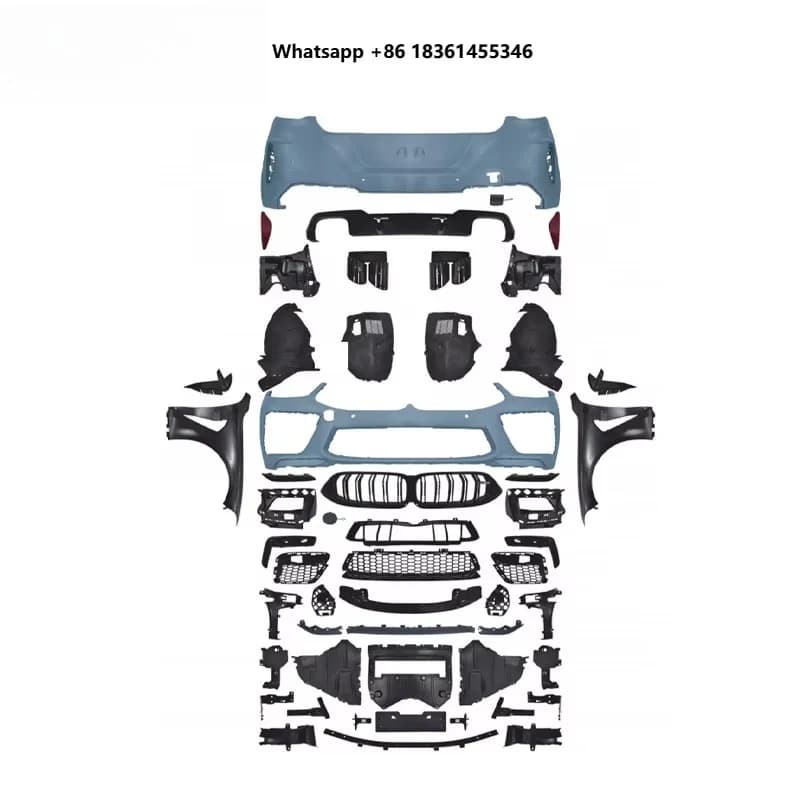 For 8 Series Two Door M8 Wide Body Conversion - Front Rear Bumper Universal Screw-On Kit