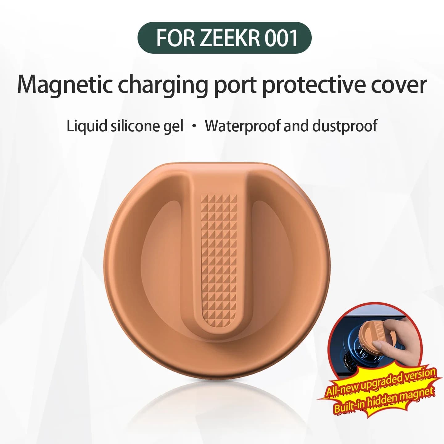 For ZEEKR 001 2026 2025 zeeke 7X 007 9X Charging port protective cover Waterproof and dustproof magnetic silicone cover