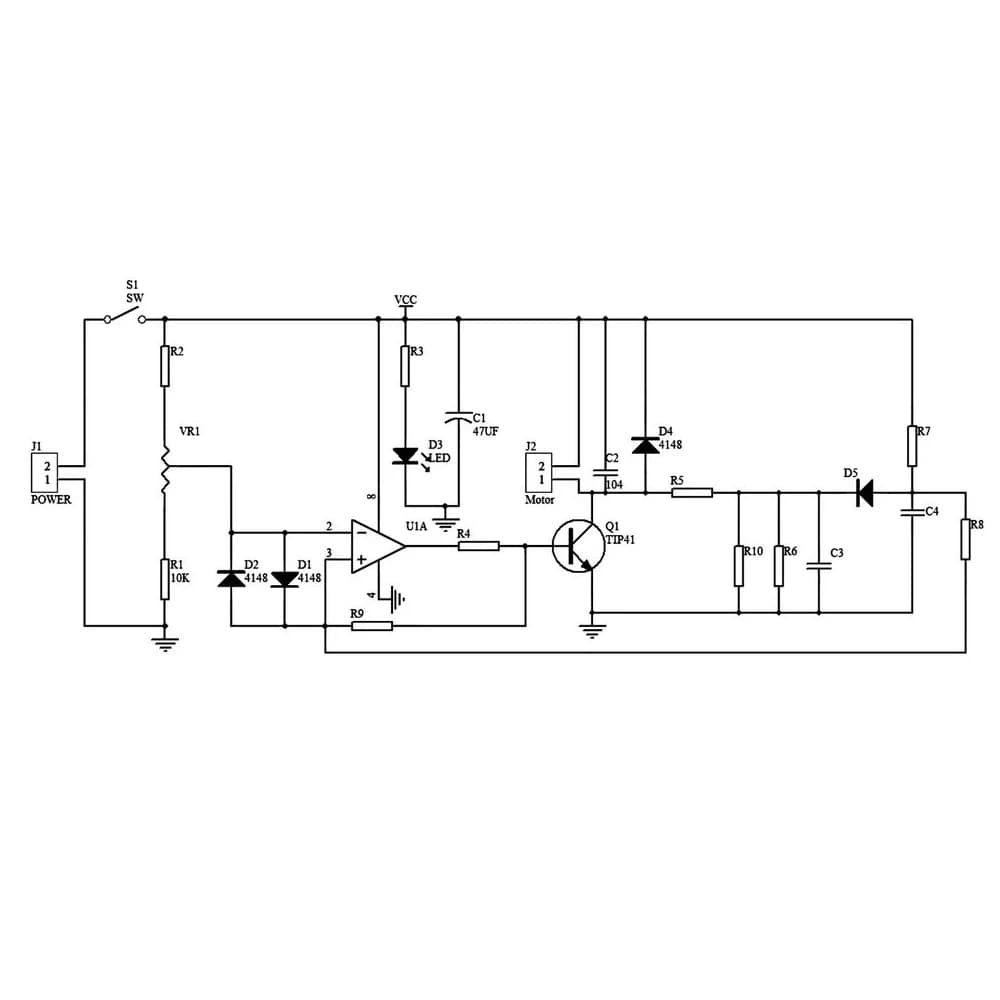 LM358 DC Motor Speed Controller Circuit Kit PWM Pulse Width Modulation Stepless Speed Regulation Electronic Soldering Training