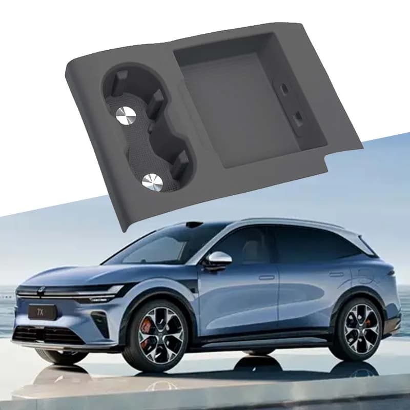 Dust-proof Silicone Cup Holder Anti-Slip Mat For Zeekr 7X 2024 Interior Modification Car Protective Supplies