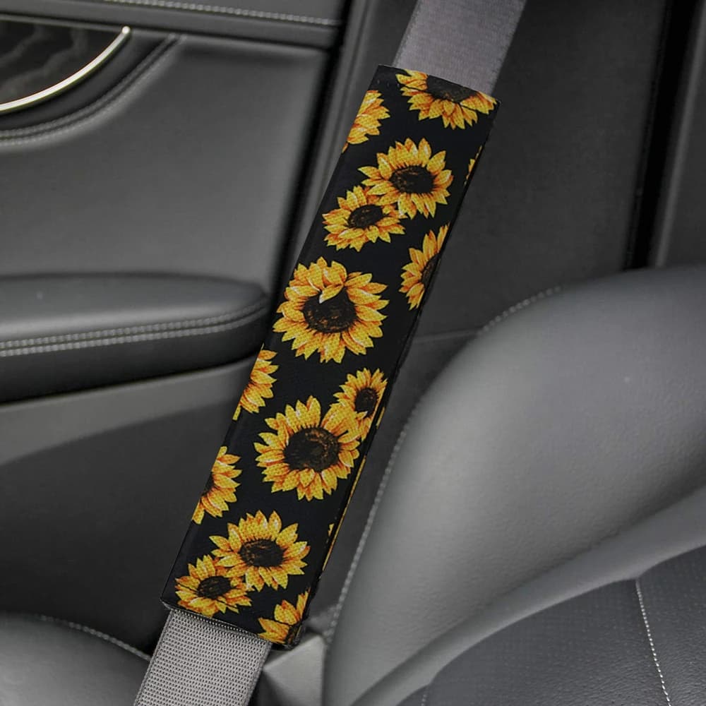 2-Pack Printing Auto Seat Belt Cover Seatbelt Shoulder Pad Cushions 2 PCS Universal Size Fit for All Cars SUV Truck Vans