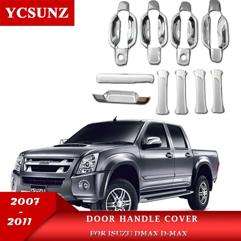Door Handle Cover For Isuzu Dmax D-max 2007 2008 2009 2010 2011 Double Cabin Car Exterior Accessories