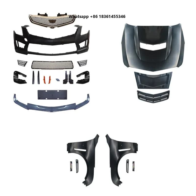 For  2013 ATS Modified to ATS-V 2014-2019 BR  High Quality Auto Body Systems Car Bumpers Engine Hood Fenders