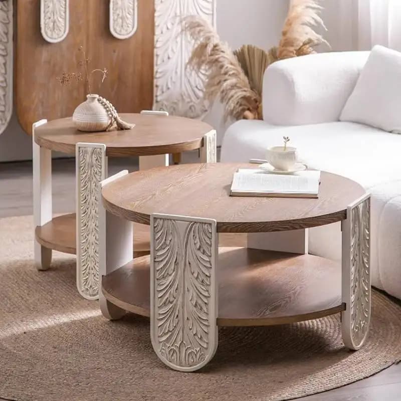 Business Decoration Coffee Tables Classy Nordic Industrial Console Tea Table Round Apartments Tavolino Da Salotto Furniture