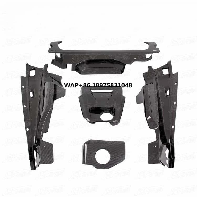 DRY CARBON FIBER ENGINE BAY UNDERSCREEN SHIELD (5 PCS) for 2016-2017 R8 V10 PLUS