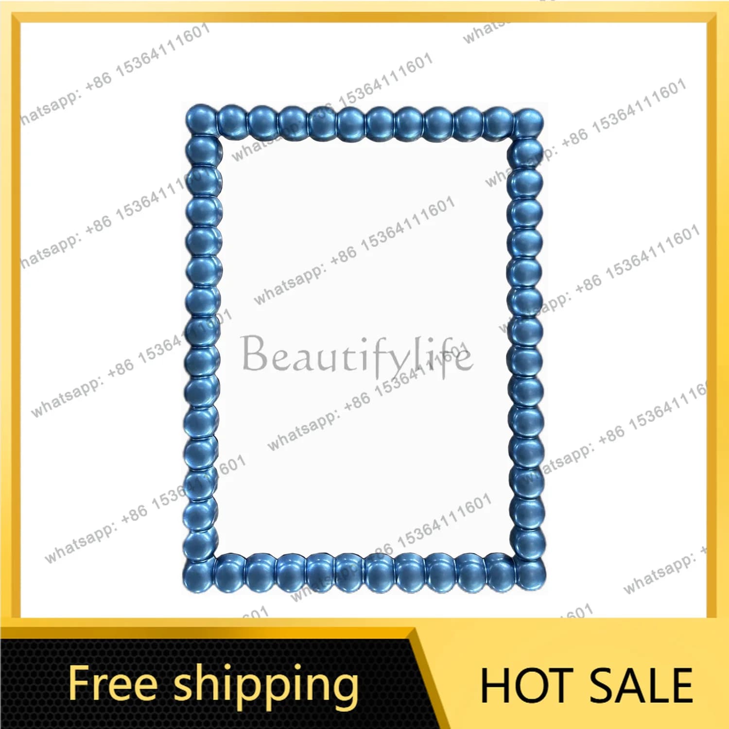 PG bead bathroom mirror artistic temperament square mirror entrance household dressing does not deform dressing mirror