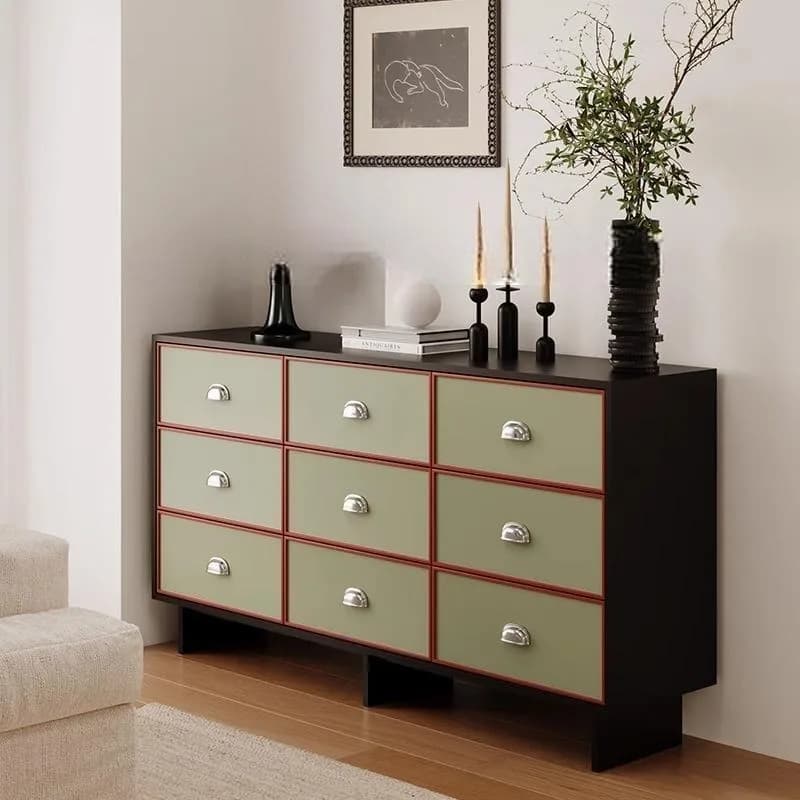 Narrow Storage Living Room Cabinets Wooden Green Space Saving Living Room Cabinet Drawers Modern Meuble Rangement Furniture Home