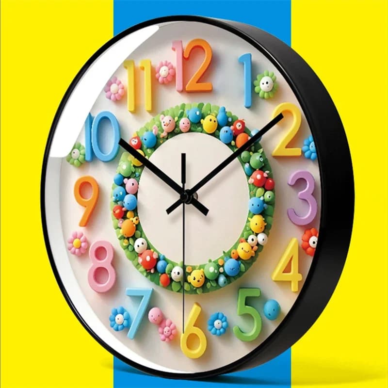 2025 Colorful Simple Wall Clocks Creative Nordic Modern Wall Decor Clock Mute Slilent Quartz Wall Clocks Home Decoration Clock