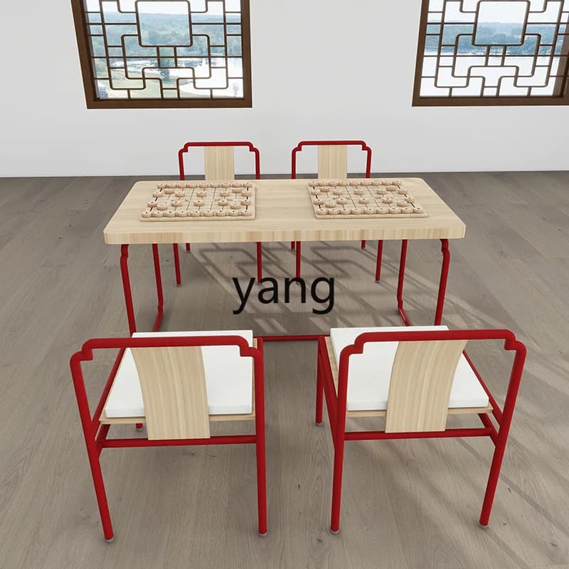 LTT Chinese Chess Go Table and Chair Combination Calligraphy and Painting Simple Zen Activity Room Reception Table