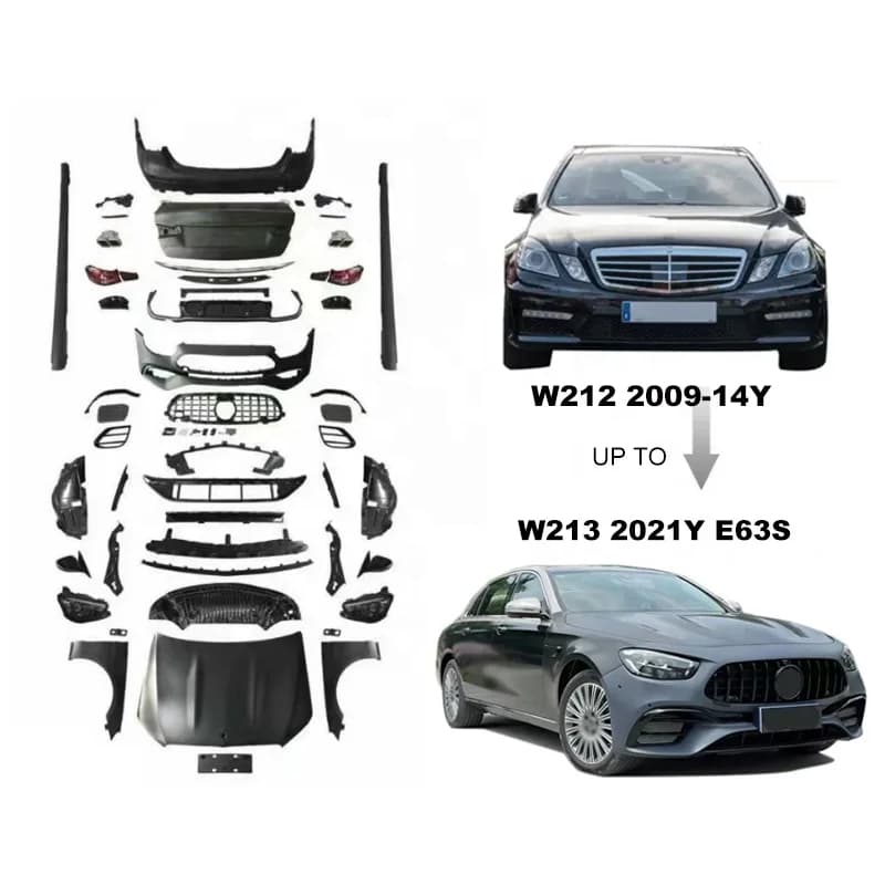 2009-2014Y E-class W212 Upgrade to W213 2021Y E63S Body Kit W212 Upgrade Car Bumpers Car Accessories Auto Body Systems