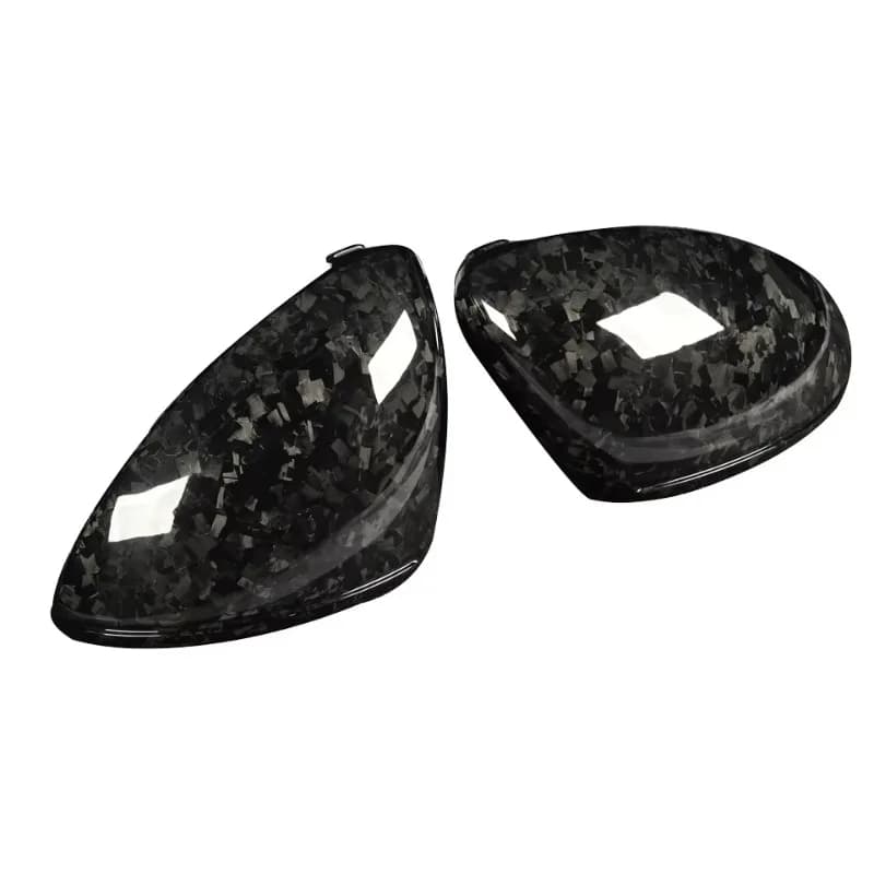 Kburning for Cayenne 9Y0.1/2 2018-UP Dry Carbon Fiber Forged Pattern LHD Rearview Mirror Housing Carbon Black 100% Fitment New
