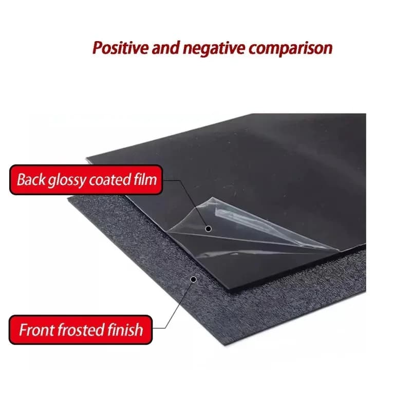 ABS Sheet Black Frosted Coarse Fine Texture Matte Board 0.5-5mm Thick Plastic Panel