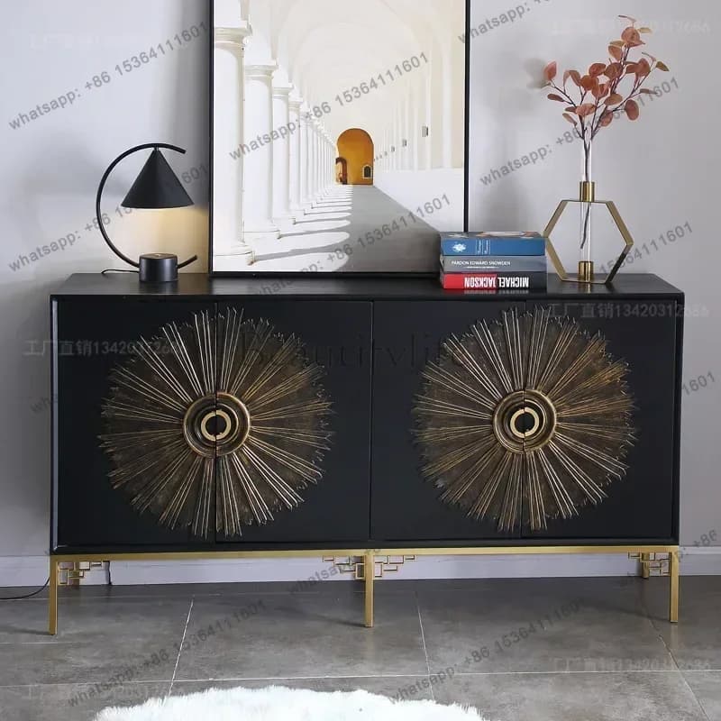 ld Luxury Italian Display Sideboard Dining Room Storage Cabinet Multifunctional Space-Saving Home Shelf Furniture Kitchen