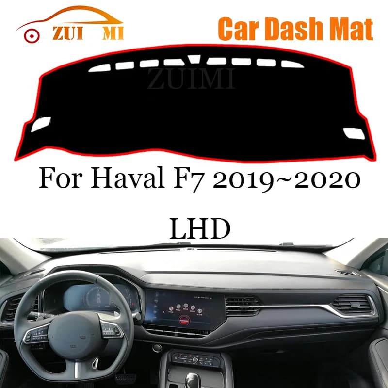 ZUIMI Dashboard Cover Dash Mat Dashmat For Haval F7 2019~2020 LHD RHD Dash Board Cover Pad Sun Shade
