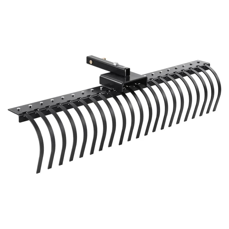 Tow Behind Landscape Rake 60"Tow Dethatcher with 21 Steel Coil Tines Lawn Dethatcher Rake Attaches to 48"or 60"Toolbars