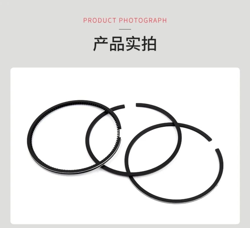 Air-cooled Diesel Engine Accessories 195 Piston Rings, Can Be Produced with Samples