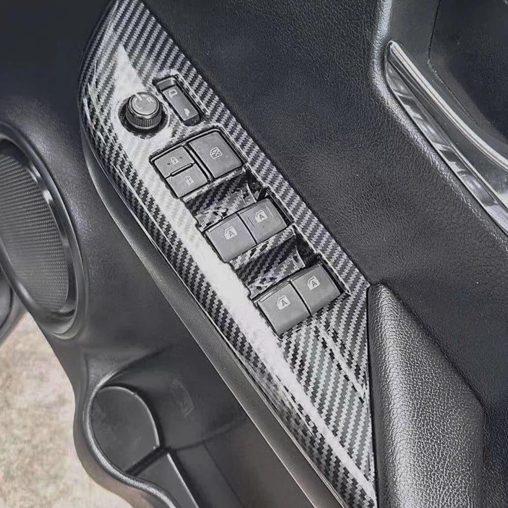 For Toyota Hilux 2024 2025 2026 Car Accessories Window Lift Panel Cover Protection Auto Inner Armrest Styling Trim Stickers  ﻿