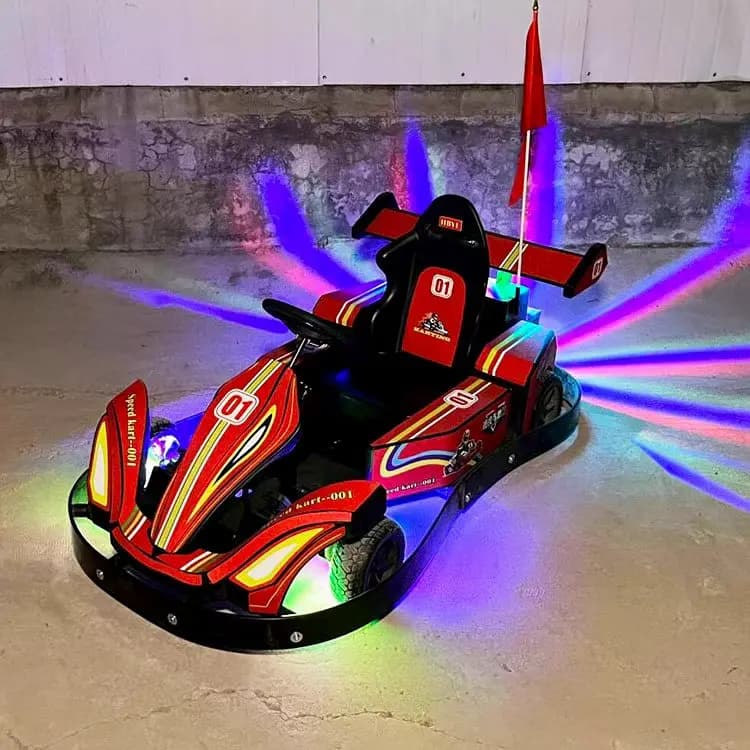 High Attendance Indoor Entertainment Games Ground Park Children's Playground Cart with Light  Remote Control Bumper Car For Sale